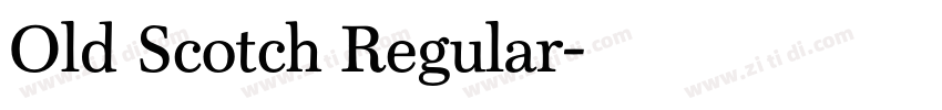 Old Scotch Regular字体转换